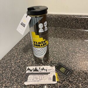 Starbucks 16oz NWT NYC Times Square stainless steel tumbler & card pouch NWT
